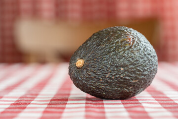 delicious Canary Island avocado on the kitchen table