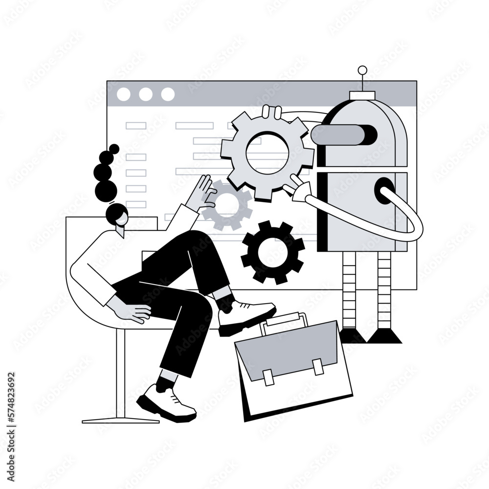 Aufkleber data initiative abstract concept vector illustration. open platform, information initiative, metadat