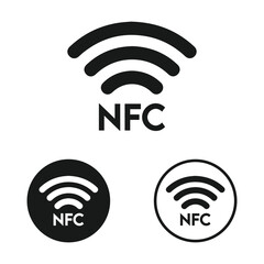 NFC payment technology concept ,Fast payment symbol vector illustration