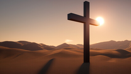 Christian Cross: A Testament to the Power of Love and Sacrifice, Generative AI