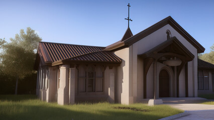 The Holiness of a Church: A Place to Seek Solace and Guidance, Generative AI
