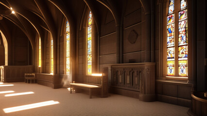 A Church's Inspiring Beauty: A Symbol of Faith and Inspiration for All, Generative AI