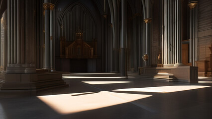 The Serenity of a Church: A Place of Reflection and Spiritual Renewal, Generative AI