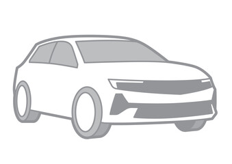 EUROPEAN CAR - VECTOR ILLUSTRATOR ON WHITE BACKGROUND - SPORTCAR_T239 : 574825668