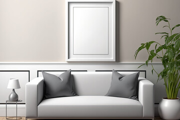 artificial intelligence-generated and later modified frame simulation of an interior area;. Generative AI