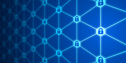 The key lock prevents hacking of the internet database system.