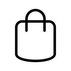 Shopping Bag Icon Vector Symbol Design Illustration