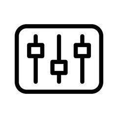Obraz premium Equalizer Icon Vector Symbol Design Illustration