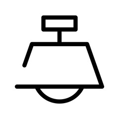 Fototapeta premium Ceiling Light Icon Vector Symbol Design Illustration