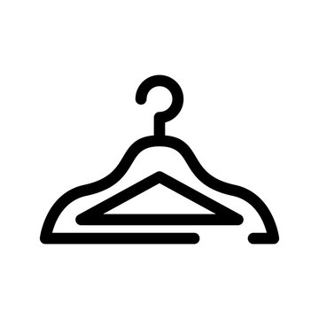 Clothes Hanger Icon Vector Symbol Design Illustration