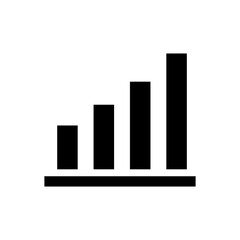 Chart up vector trendy style illustration on white background..eps