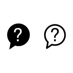 Question icon for apps and web sites trendy style illustration on white background..eps