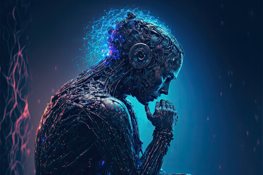 Illustration about artificial intelligence.