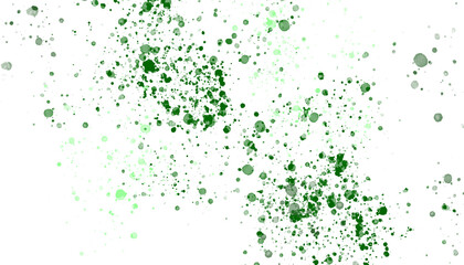 Abstract of color splatter on white background