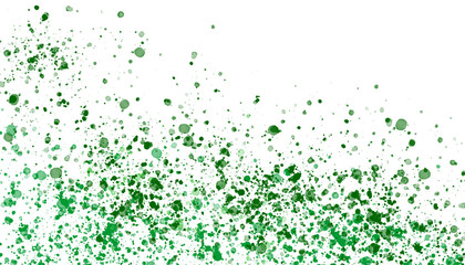 Abstract of color splatter on white background