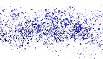 Abstract of color splatter on white background