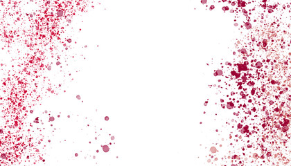 Abstract of color splatter on white background