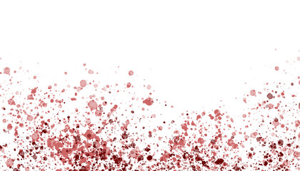 Abstract of color splatter on white background