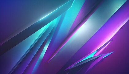 Cyan and Purple Gradient with Soft Light Beam diagonal lines - Futuristic Technology perfect for Desktop Banner and wallpaper - Generative AI
