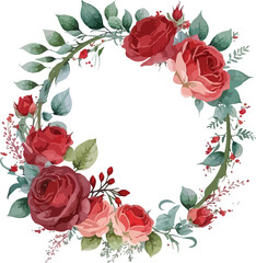 frame of roses