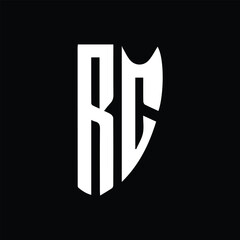 Obraz na płótnie Canvas RC RC Logo Design, Creative Minimal Letter RC RC Monogram