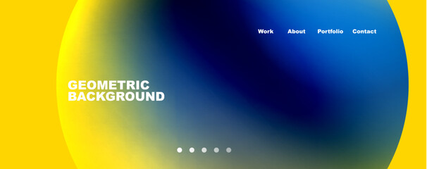 Round shapes and circles geometric abstract background. Vector Illustration For Wallpaper, Banner, Background, Card, Book Illustration, landing page