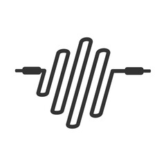 Obraz premium sound wave music wave logo template Icon Illustration Brand Identity.Isolated and flat illustration. Vector graphic