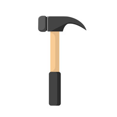 Hammer vector illustration in a simple flat style isolated on white background