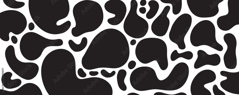 Poster dynamic fluid shape abstract elements background design vector. creative minimalist flat style art t