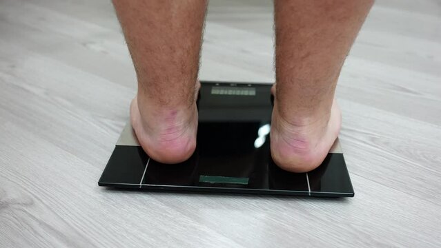 Measuring Weight on Weighing Scale, Close Up