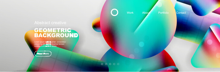 Abstract background for your landing page design. Web page for website or mobile app wallpaper