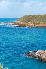 Views while hiking in Montana de Oro State Park. Some of those views are the rocky coastline,...