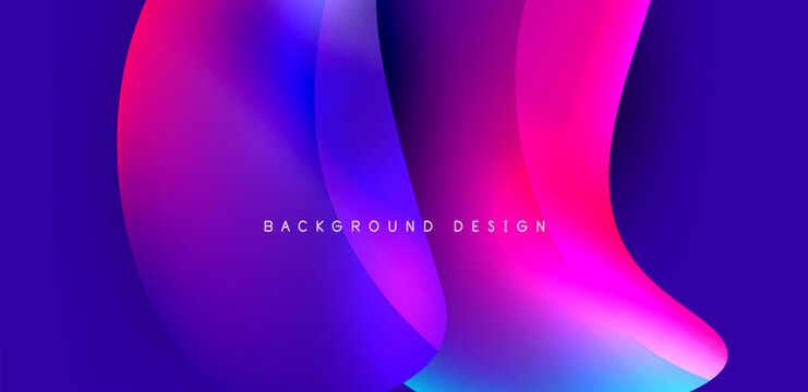 Fluid Color Liquid 3d Elements Abstract Background