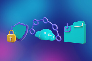 3d icon set pack for web and office