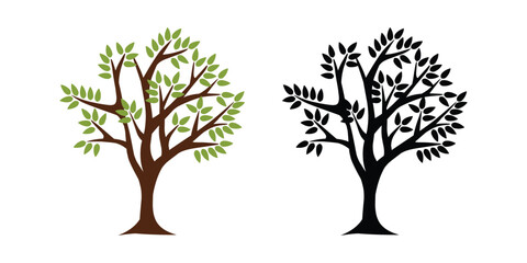 set of tree vector illustration