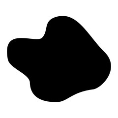 Liquid abstract shape black minimalis