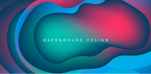 Fluid waves abstract background for covers, templates, flyers, placards, brochures, banners