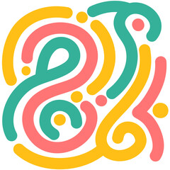 Obraz premium Abstract Shape Illustration