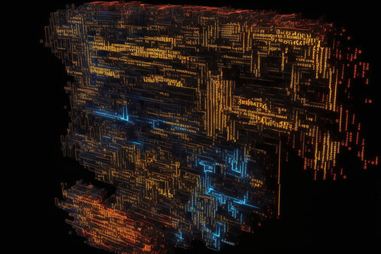 software developer programming code abstract computer script code code text written and created entirely by myself. Generative AI