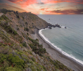 Fototapeta premium Pacific Coast Sunset
