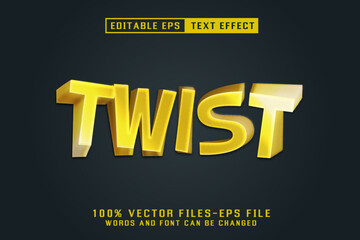 Twist Editable Text Effect
