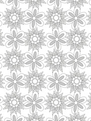 vector pattern. 
Beautiful black and white illustration for adult coloring book with rectangle abstract linear tribal pattern