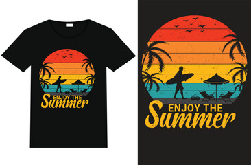 Enjoy The Summer, summer t-shirt design