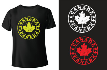 Canada  typography t-shirt design and vector-template