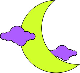 Psychedelic Icon Illustration Element