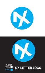Fototapeta premium NX Letter Logo Design and vector template
