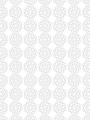 vector pattern. 
Beautiful black and white illustration for adult coloring book with rectangle abstract linear tribal pattern