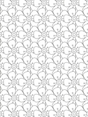 vector pattern. 
Beautiful black and white illustration for adult coloring book with rectangle abstract linear tribal pattern