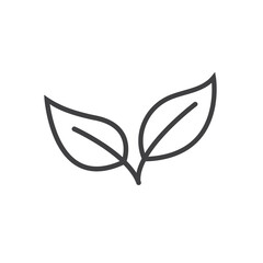 leaf eco friendly icon vector concept design