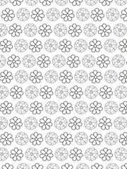 vector pattern. 
Beautiful black and white illustration for adult coloring book with rectangle abstract linear tribal pattern